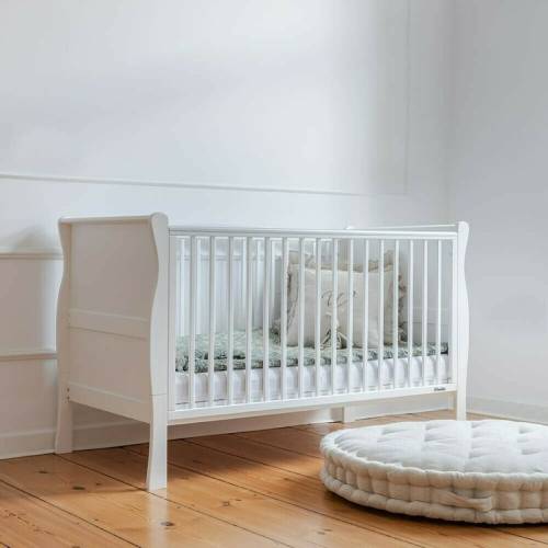 Woodies Safe Dreams - Patut transformabil Pentru bebe si junior - 140x70 cm - Alb