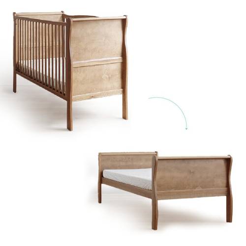 Woodies Safe Dreams - Patut transformabil Noble Vintage Pentru bebe si junior - 140x70 cm