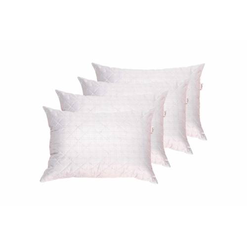 Set 4 perne matlasate Somnart - 50x70 cm - microfibra cu fibre de carbon