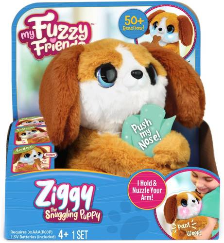 Jucarie de plus interactiva - My Fuzzy Friends - Ziggy the Snuggling Puppy