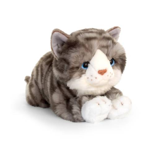 Jucarie de plus Keel Toys - Pisica gri - 32 cm