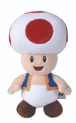 Jucarie de plus Super Mario - Ciupercuta Toad - 20 cm