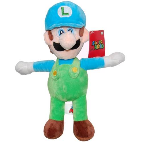 Play by Play - Jucarie din plus Luigi 31 cm - Cu sapca Super Mario - Albastru