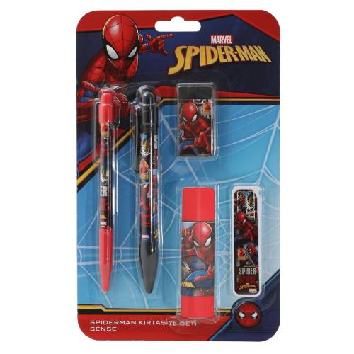 Set instrumente de scris - Spiderman - 5 buc