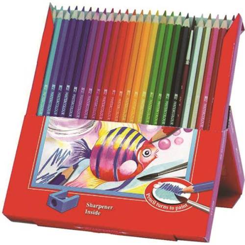 Creioane Colorate Acuarela Cu Pensula Faber-castell 24 Buc Cu Pensula