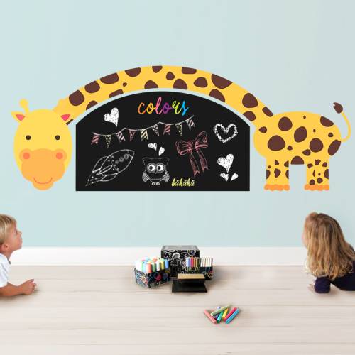 Stickere perete copii Tabla de scris Girafa cu gat lung