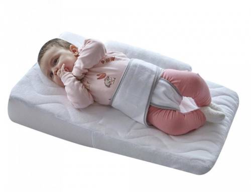 Salteluta pozitionator pentru bebelusi baby reflux pillow (culoare: alb)