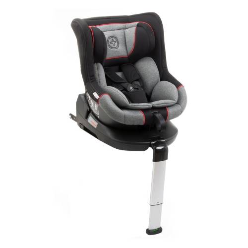 Babyauto - Scaun auto copii More Lennox - rotativ 360 grade - cu Isofix - 0-18 kg - Gri/Rosu