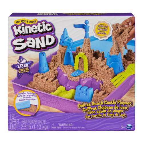 Set de joaca cu nisip si 9 forme de modelat - Kinetic Sand - 20143453