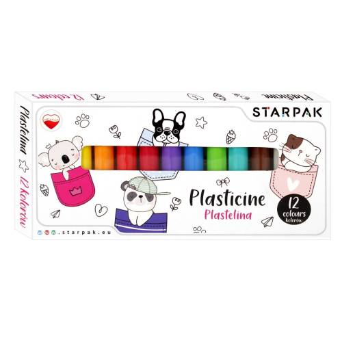 Set plastilina Starpak - Minisy - 12 culori