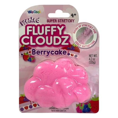 Slime parfumat cu surpriza Compound Kings - Fluffy Cloudz - Berrycake - 120 g