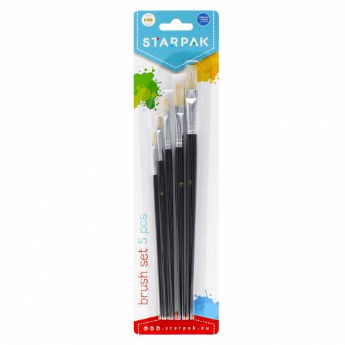 Set 5 pensule din par natural - Starpak
