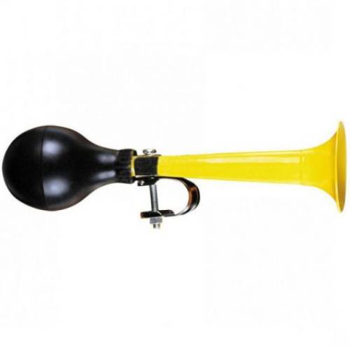 Claxon mini-trompeta galbena - Bike Fun