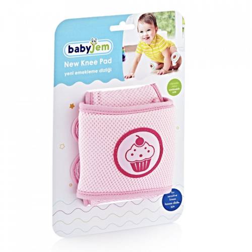 Genunchiere de protectie pentru bebelusi cupcake (culoare: roz)