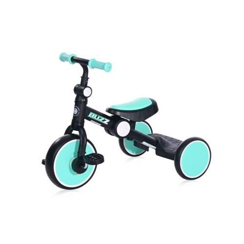 Tricicleta copii - Lorelli - Buzz - complet pliabila - Black & Turquoise