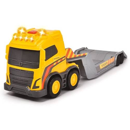 Dickie Toys - Set vehicule Camion Volvo Truck Team - Cu remorca - Cu buldozer