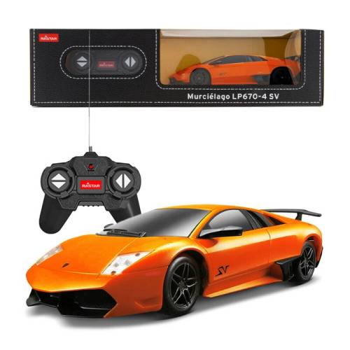 Rastar - Masinuta cu telecomanda Lamborghini Murcielago LP670 - Scara 1:24 - Portocaliu